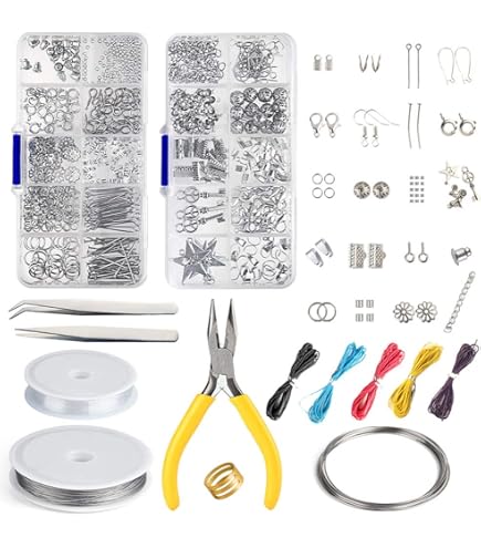Lot De 1200 Perles à Sertir Pour La Fabrication De Bijoux, Kit De Perles à Sertir