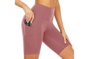 Butrends Shorts de Course pour Femme Shorts d'entraînement Taille Haute Short de Yoga Extensible avec Poches