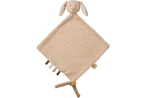 Nattou Grand Doudou Plat en Polyester, Lapin, Compagnon de Route dès la Naissance, 35 x 35 cm, Teddy, Beige