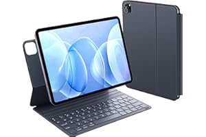 CHESONA Teclado para iPad Air 11 Pulgadas (M2 2024/M3 2025), Teclado Magnetico para iPad Pro 11 (4/3/2/1) & Air 5th/4th Gen., Ultrafino & Ultraligero, Función Auto-Sleep/Wake, Español Ñ Diseño, Gris