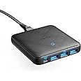 Anker USB C Charger, 65W 4 Port PIQ 3.0&GaN Fast Charger Adapter, PowerPort Atom III Slim Wall Charger with a 45W Power Delivery Port, for USB C Laptops, iPad Pro, iPhone, Galaxy, and More- Black