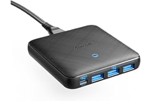 Anker USB C Charger, 65W 4 Port PIQ 3.0&GaN Fast Charger Adapter - Fast Charging, Multi USB Charging Station for USB C Laptops, iPad Pro, iPhone, Galaxy, and More