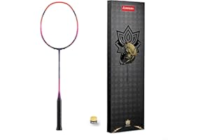 ‎A1 TAAN Professioneller Badminton Schläger Kawasaki Federball 35lbs High Tension 5U Ultra-Light 40T High Modulus Graphite Attack Typ Leichter Badmintonschläger NEZHA 35