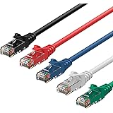 Rankie Câble réseau Ethernet, RJ45 Cat6 Patch, 1,5m, Lot de 5
