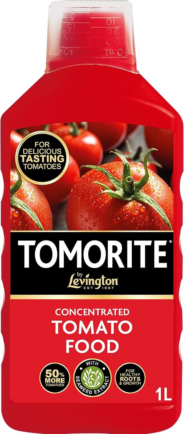 Levington Tomorite Liquid Tomato Food, Concentrate, 1L, Red