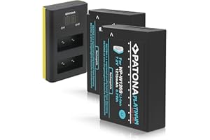 PATONA 2X Platinum Batería NP-W126s 1210mAh con Cargador Doble LCD (USB-C/Micro-USB) Compatible con Fuji Fujifilm X100VI X-M5 X-T20 X-T30 II X-T50 XT100 XPRO3 HS-30EXR HS-50EXR
