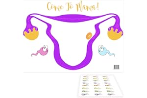 RUSTIC ROBIN RR Designs Come to Mama Game- hysterical Baby Shower Game based on the old favourite Pin the Tail on the Donkey Includes A2 poster and 24 Sperm stickers