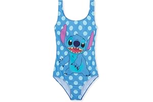 Disney Costume da Bagno Costume Piscina Bambina Stitch Elsa Frozen Minnie Mouse Costume Intero 2-14 Anni Costume Mare Bambina Stitch Gadget Ufficiale