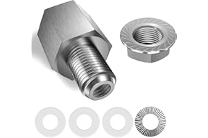 ‎NICEDACK NICEDACK Fahrrad Achsadapter, Universal Fahrrad Anhänger Kupplungs Adapter, Silber