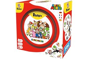 ZYGOMATIC Asmodee, Dobble Super Mario, Juego Definitivo de Observación y Velocidad para Familias y Niños, A Partir de 7 Años, De 2 a 8 Jugadores, 15 Minutos por Partida, Multilengüaje (Incluye Español)