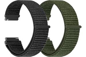 TumCez 18mm 19mm 20mm 22mm 24mm Cinturino per Uomo Donna,Regolabile Sgancio Rapido Cinturini Orologio in Nylon per Samsung/Garmin/Fossil/Amazfit/Huawei Orologio