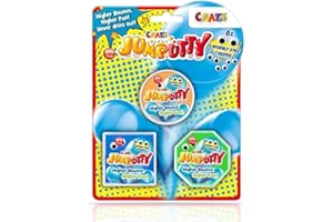JUMPUTTY Hüpfende Knete Set Bunte Kinderknete Knetmasse 3 x 15 g Jump Knete Springende Modeliermasse Kinderparty Mitgebsel Knete ab 3 Jahre, 3 Farben