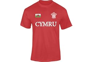Varsany CYMRU Welsh Rugby T Shirt – Wales Rugby Shirt for Kids & Adults, Welsh Rugby Top, Welsh T Shirts & Wales Rugby Top