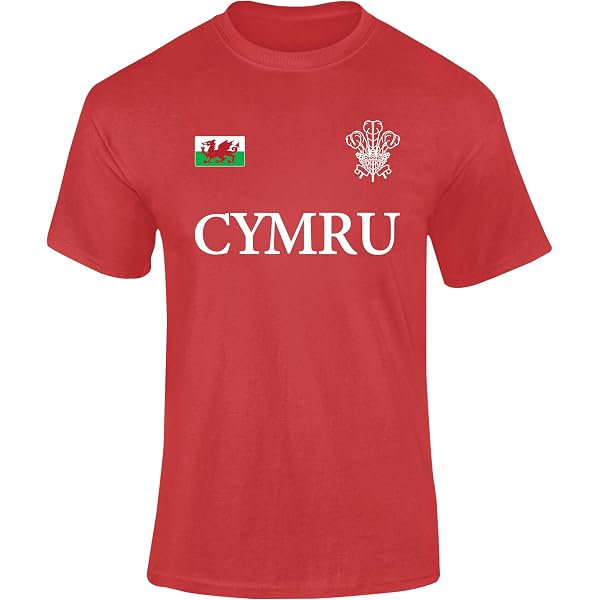 Macron Welsh Rugby Heimtrikot 2022/23 – Slim Fit, Rot Mit Weißen Details, Offizielles Teamshirt