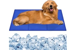 CIOXSOIO Tappetino Refrigerante Cane 90 x 50cm, Tappeto Refrigerante per Cani in Gel Non Tossico, Sistema di Auto Raffreddamento, Tappetini Rinfrescanti per Cani e Gatti in Estate