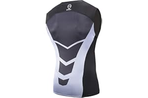 AMZSPORT Herren Kompressions-Tanktop Ärmellos Funktionsshirts Baselayer Unterhemd