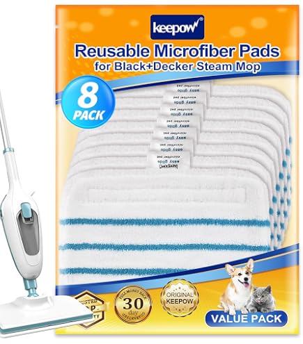 6 Panni In Microfibra Per Scopa A Vapore – Lavabili E Riutilizzabili – Compatibili Con Steamboy H2O E Altri – 28x21 Cm - 3