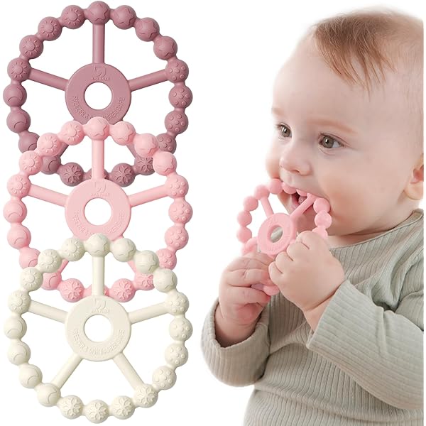 Teething Toys 3-6 Months Pack Teething Toys For Baby, Teething