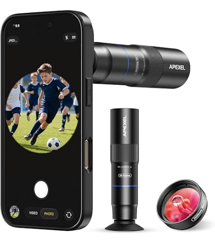 APEXEL 30x Telephoto Lens - Enhanced Version for iPhone 16 15 14