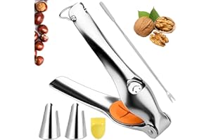 MAIBAOTEMBT Châtaigne Clip, Pince à Châtaigne en Acier Inoxydable, Clip Noix, Noyer Pince, Noisettes clips, Ouvre Chataigne, Noisettes pince Coupe, pour châtaignes, noisettes, Noyer et d'autres Noix (M3)