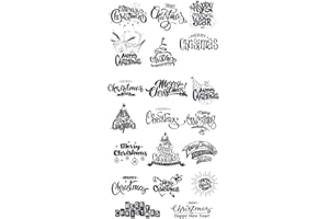 zhiwenCZW Buon Natale Silicone Clear Seal Timbro DIY Scrapbooking Goffratura Album Fotografico Carta Decorativa Carta Artigianale