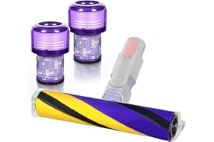 ‎WYWY.WIDE V12 Bürste für Dyson V12 Detect Slim Absolute Bürstenwalze Bürsten, Staubsauger Rolle Ersatzteile, Softwalzen Bodendüse Zubehör mit HEPA Filter