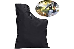 KKVOGMLE Laubsaugerbeutel für Elektro Laubbläser, Laubsauger Fangsack, Universal Gartenteile für Ersatz Laubbläser Aufbewahrungstasche, Vakuumbeutel Auffangbeutel mit Reißverschluss(Schwarz 60x44cm)