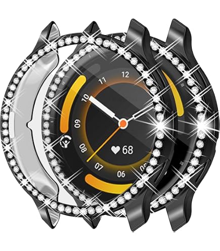 RICHONE Bling Schutzhülle Für Garmin Venu 3 (45 Mm) – 10 Stück, TPU Mit Diamanten, Glitzer-Design