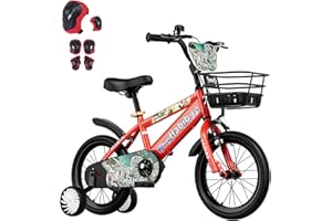 ‎HABIB GRUPPE Habib Jungenfahrrad Dino-Edition 12 14 16 Zoll | Komplettset mit Schutz-Set, Korb & Pumpe | Kinderfahrrad mit Stützrädern & Handbremse für Jungen ab 3 Jahre