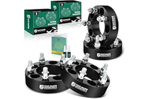 YHTAUTO 5x114.3 Wheel Spacers 1.5 Inch Fits ZJ KJ YJ TJ XJ MJ, Wrangler 1983-2018 Explorer Ranger Edge Grand Cherokee Liberty, 4PCS 5x4.5 5 Lug Tire Spacers with 1/2inch-20 Studs, 82.5 mm Center Bore