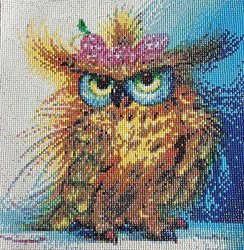 Set Diamond Painting Bild Handarbeit Set Basteln Steine Wasserfall Bäume Lila - 3