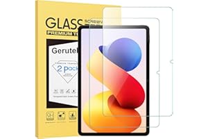 Gerutek [2 Piezas Protector Pantalla para Xiaomi Redmi Pad 2 Pro/Pad Pro 5G/4G/Xiaomi Poco Pad (12,1 Pulgadas), 9H, Antiarañazos, Antihuellas, Sin Burbujas, Cristal Templado para Redmi Pad 2 Pro 12.1"