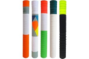 XOKO Premium Cricket Bat Grip Anti-Slip Rubber Handle Ultra Tacky Surface Pack of 5 High-Performance Grip for Better Control