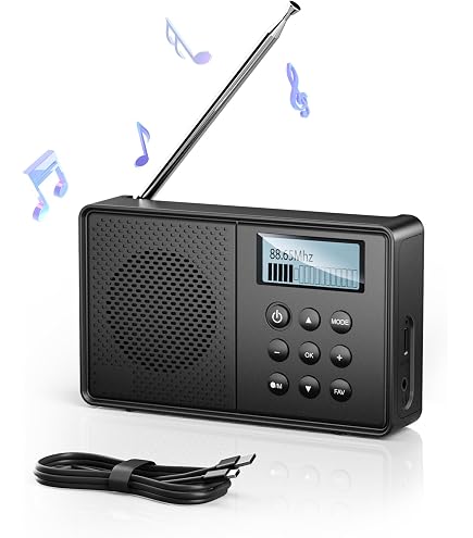 Radio Portable Bluetooth DAB/DAB+ FM Auna - 15W Stéréo - Écran TFT - 5h Autonomie - Réveil