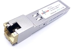 Elfcam® - 10/100/1000Base-T Multi-Rate 1,25Gb SFP RJ45 Copper Transceiver (Lot de 1)