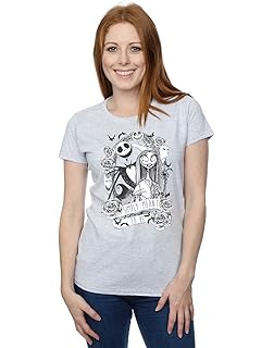 Absolute CultDisney Women's Nightmare Before Christmas Simply Meant to Be T-Shirt X-Small Heather Grey