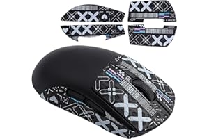 Hyekic Taśma z uchwytem myszy do gier Logitech G Pro X Superlight, 4 szt. antypoślizgowe naklejki pod mysz, skóra myszy do gier, wstępnie przycięta, samoprzylepna konstrukcja, odporna na pot, łatwa do nałożenia
