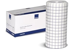 ABENA Cerotto Rotolo Adesivo per Fissaggio | Elastico non tessuto in TNT Ipoallergenico | Nastro Medico Medicazioni Ferite Fasciatura medica del nastro 15 cm x 10 m