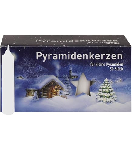 Portacandele Per Piramidi Di Natale - Set Di 6 In Legno E Metall | Compatibili Con Piramidi 30-60 Cm - Foto 3