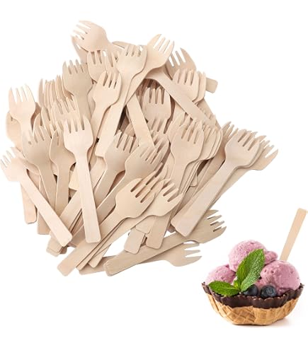 ACTUEL Fourchettes en bois compostables pas cher