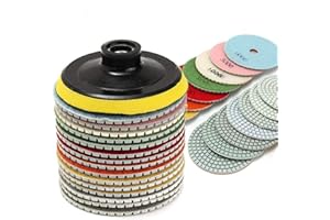 OTNE Juego de discos de pulido de diamante de 10,16 cm para granito, hormigón, piedra, cerámica, 16 unidades