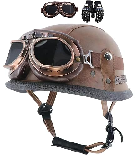 CMX German Easy Rider Half Shell Helmet Brain Cap Black : Amazon