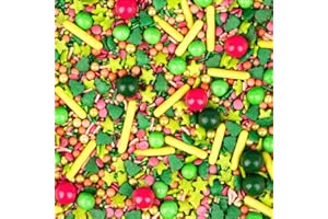 ‎SUPER STREUSEL Super Streusel Weihnachten Wichtelwald | Weihnachts Streusel zum Verzieren von Plätzchen, Kuchen, Torten & Lebkuchen | Christmas Sprinkles Weihnachten | Essbare Weihnachtsdeko Backen |