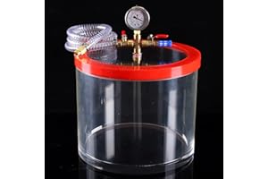 YHASPACE Acrylic Vacuum Chamber Acrylic Clear Perfect for Stabilizing Wood, Degassing Silicones, Epoxies (3 Gallon (Cylinder))