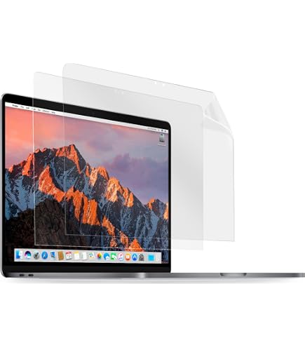 2 Pellicole Protettive Per MacBook Pro 16" Con Chip M4/M3/M2/M1 Max/Pro – Ultra Sottili, Anti-Graffio E Compatibili Con Touch ID (Modelli A3186, A3403, A2780, A2485)
