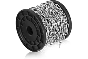 CANIPHA Stainless Steel Chain Chain Tool, 50ft Stainless Steel Chain Hanging Chain Tool, Jack Small Stainless Chain Tool DIY Metal Chain Tool Can Be Used for Lighting, Bird Cages, Doorplates