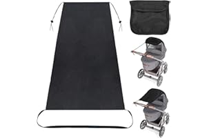 FGen Bébé Poussette Auvent, Housse de soleil pour poussette bébé, Pliable Auvent de Poussette, Universelle Poussette Pare-soleil, Avec Protection Anti-UV UPF50+ et Pliable Auvent (B)