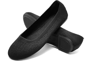 Pelbiuqik Bailarinas Mujer Zapatos Planos Cómodo Redonda Manoletinas Pretty Bailarinas Deportivas, Elegentes Ballet Flats Transpirables de Punto, para Compras, Caminar, Salir de Fiesta, Trabajar