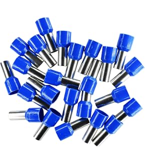 Capicorda Tubolari SeKi 25 Pezzi 2.5mm&sup2; - Terminali Rame M8 Per Impianti Elettrici
