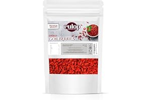 Rulop Dried Goji Berries 1kg - 100% Natural - Non GMO - Premium Quality, Vegan, Resealable Pouch
